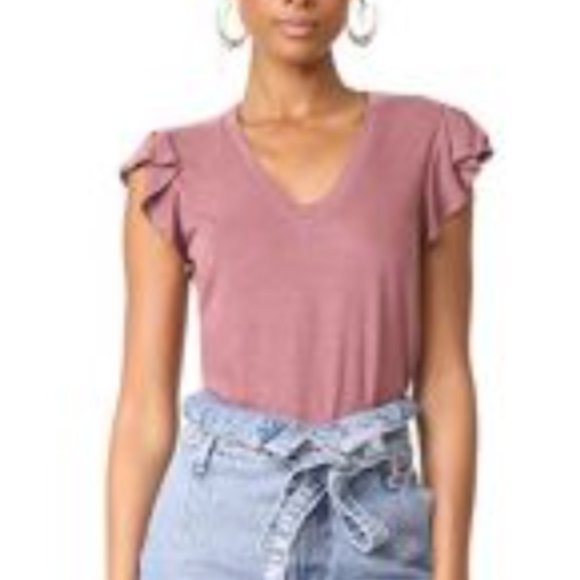 La Vie Rebecca Taylor - washed textured jersey top - S - Worn - Picture 1 of 7